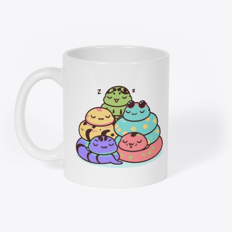 cute sleeping snake