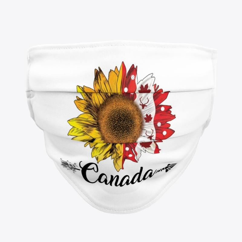Proud to be Canadian sunflower flag 