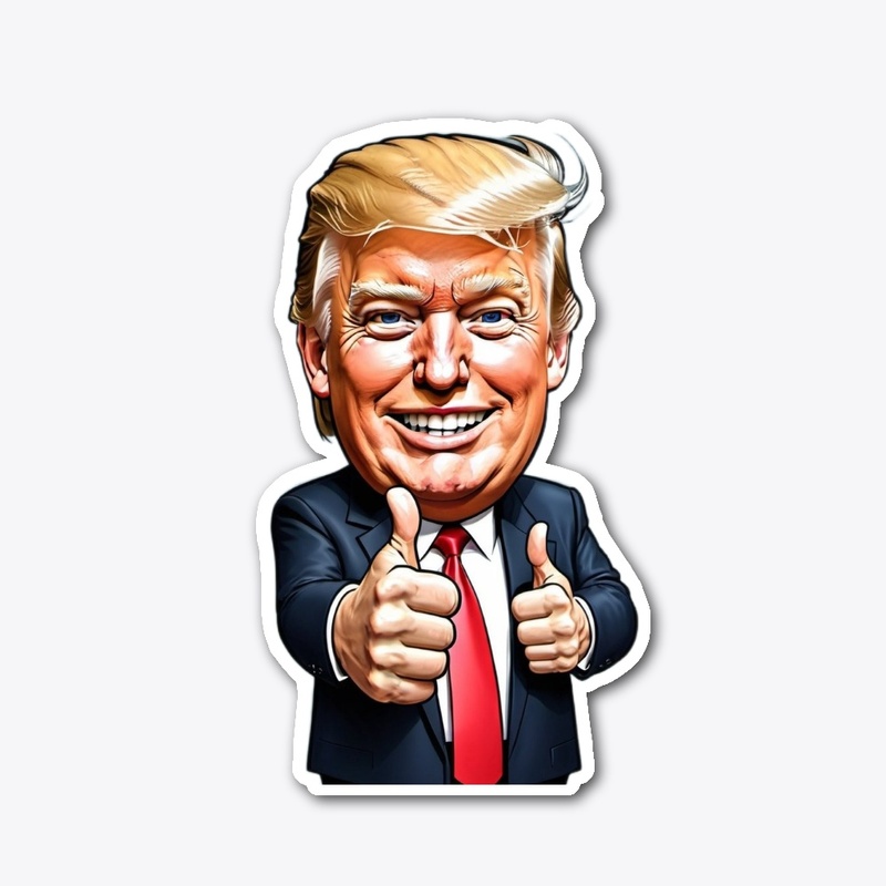 Trump Showing Double Thumbs Up
