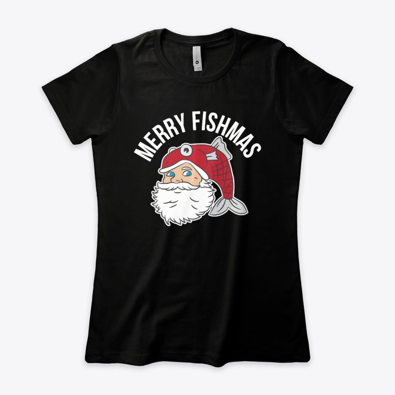 Merry Fishmas Fishing Christmas T-Shirt