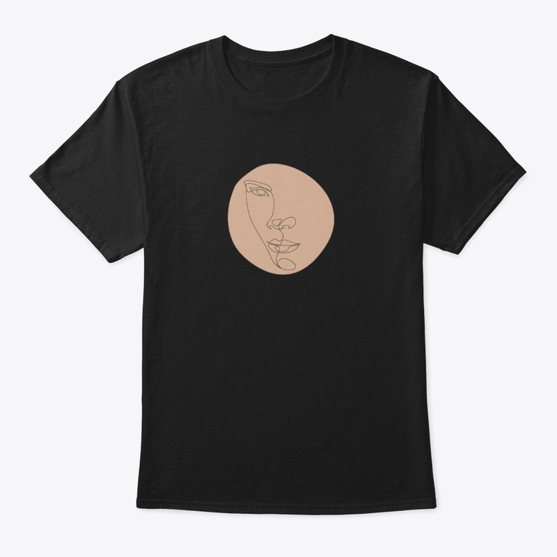Line Art Portrait Tee Divine Feminine