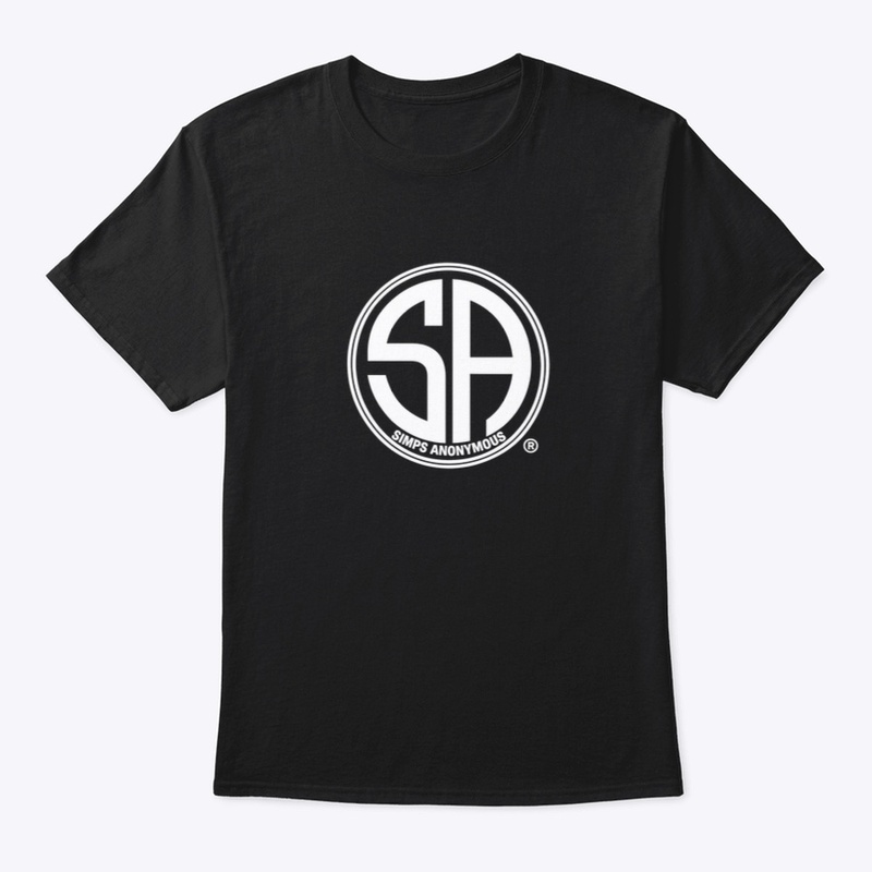 Simps Anonymous white logo tee