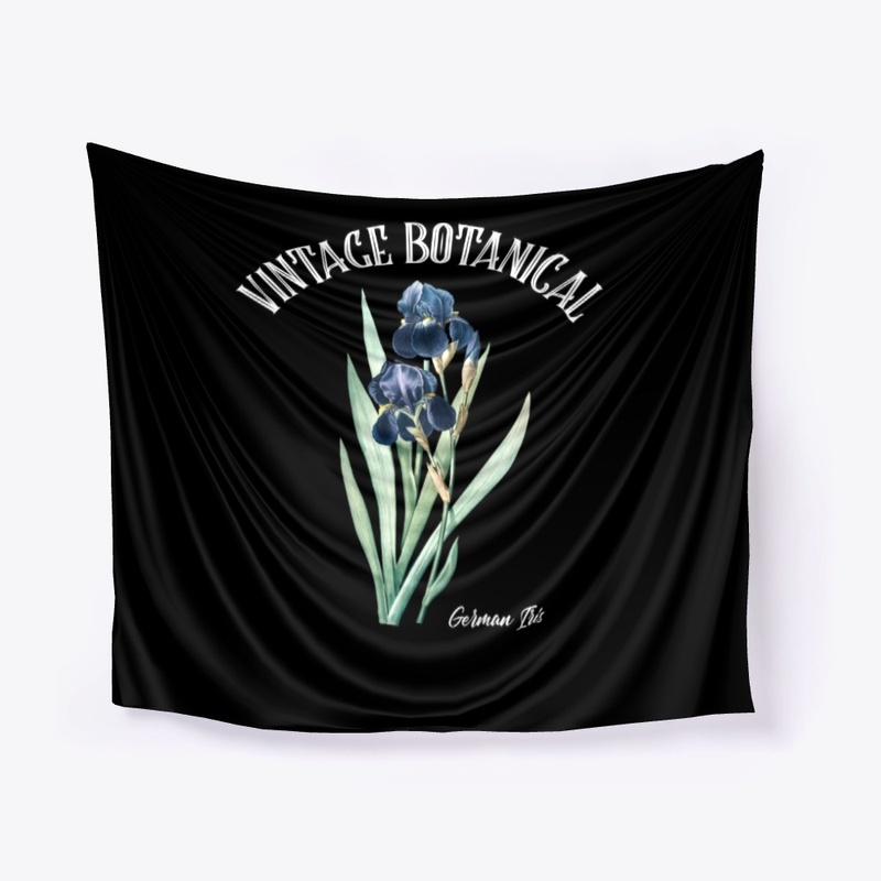 Vintage Botanical German Iris Flowers