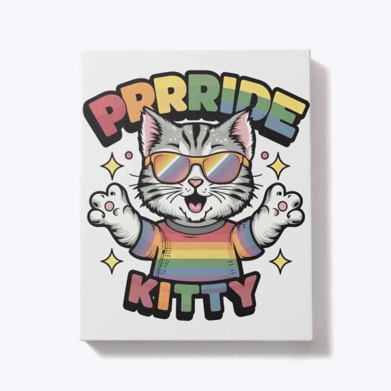 Prrride Kitty Rainbow Design