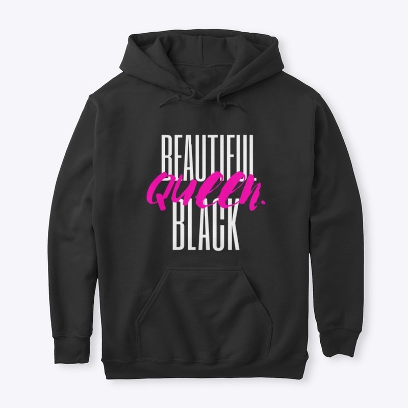  Beautiful Black Queen (White Letters)