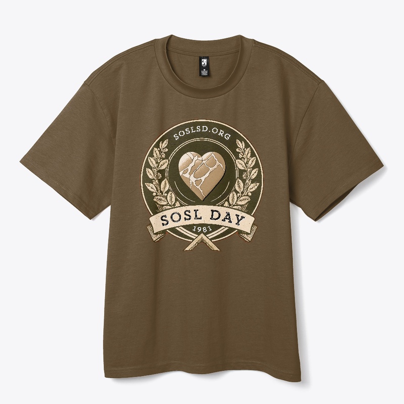SOSL day heavy tee in sepia