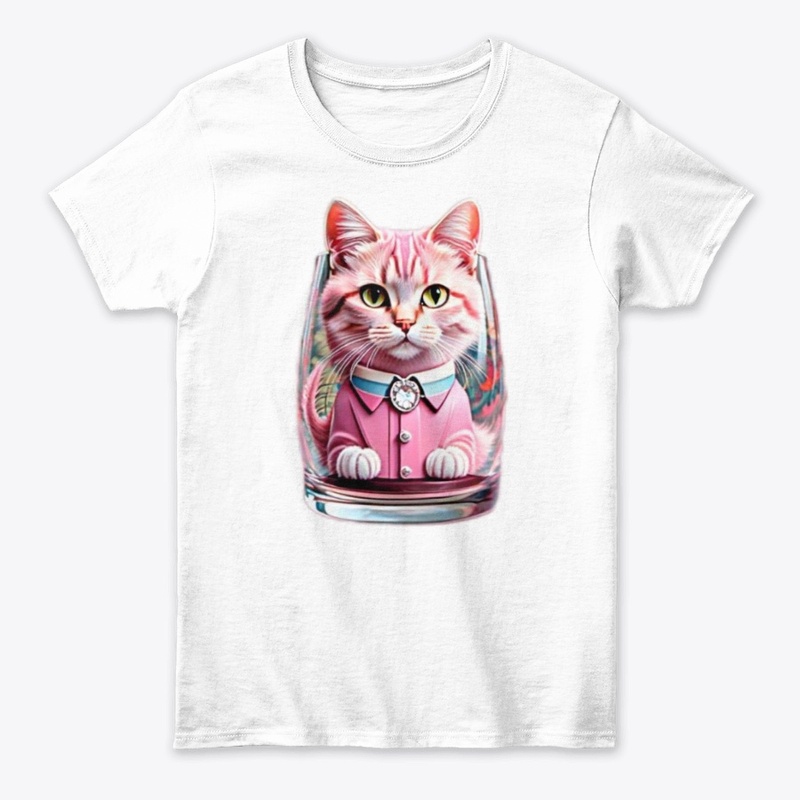 Whiskers and Pink Wonders Tee