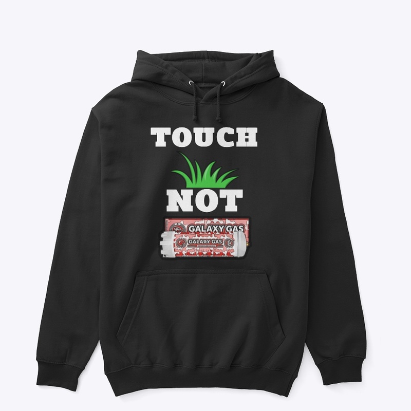 Grass not galaxy gas black hoodie