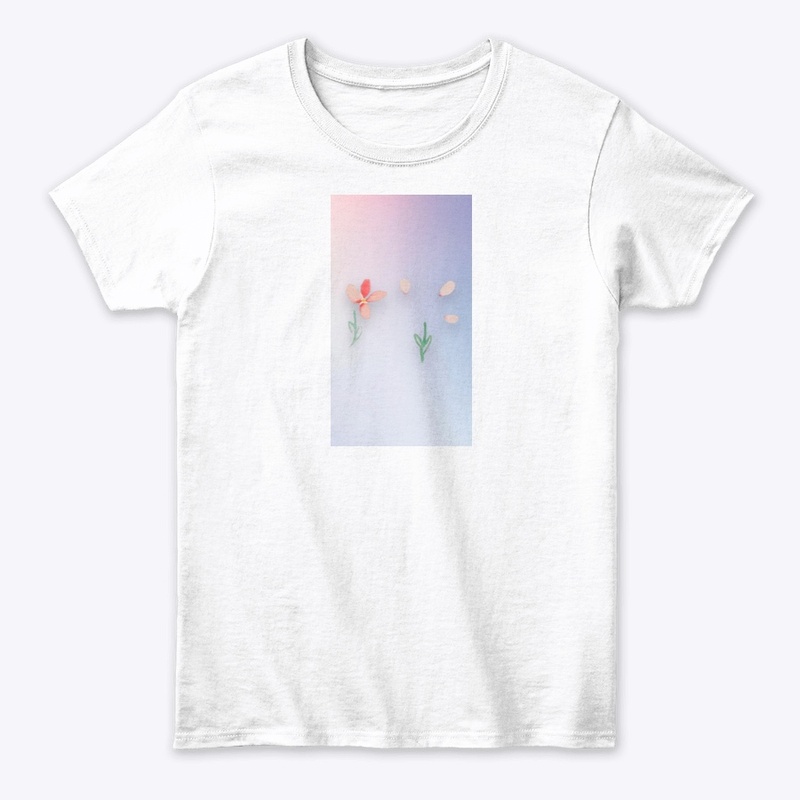 Drifting flower tee