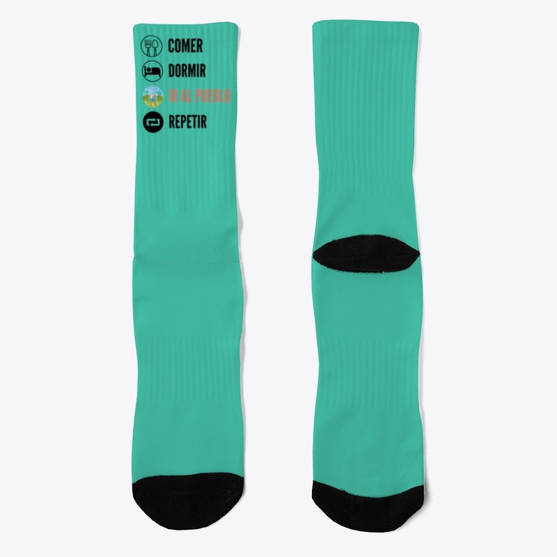 Comer, Dormir, Ir al pueblo, Repetir