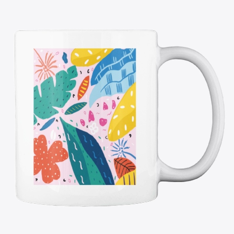 Simple plant mug