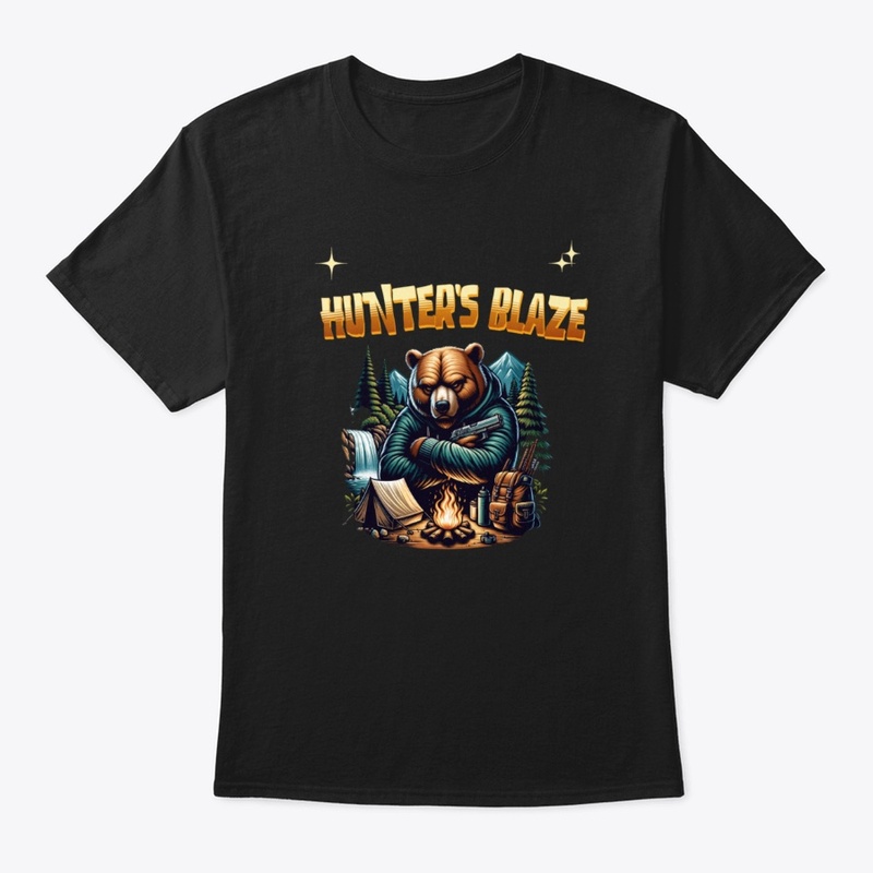 Camping Hunter's Bear With Gun