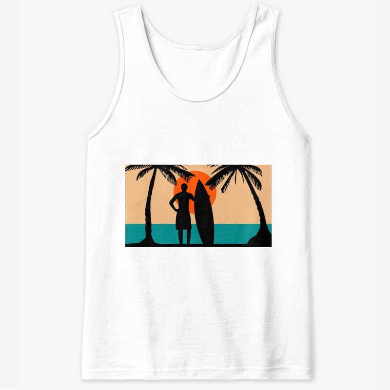 surfer on the beach