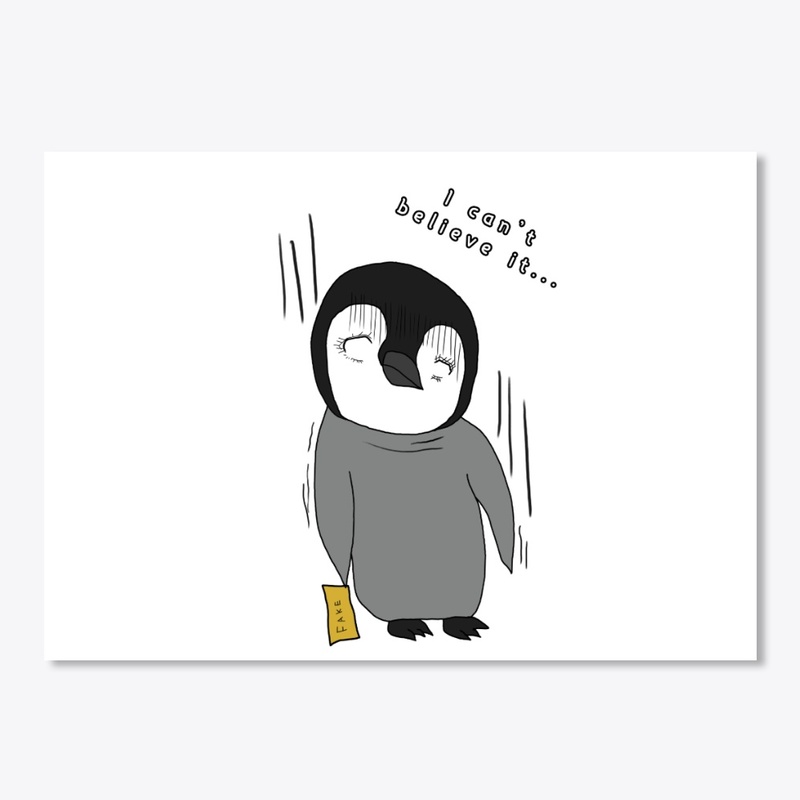 Shocked - Cute Baby Penguin Design