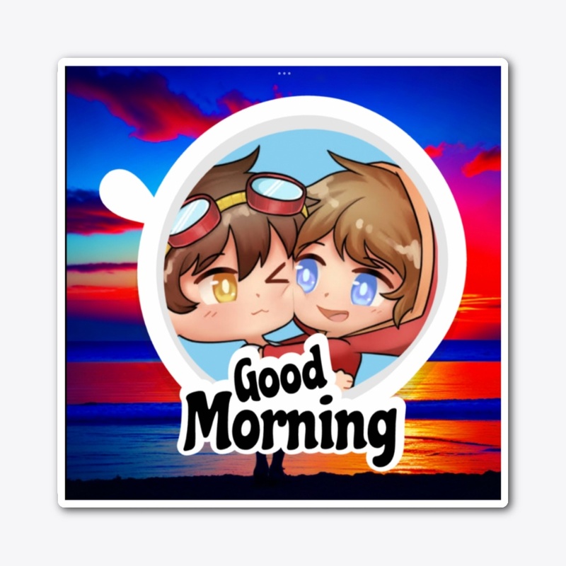 Nico and Cash good morning sticker