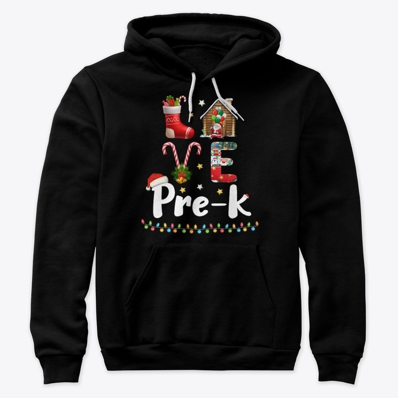 Love Pre-K Christmas Teacher Gifts Shirt