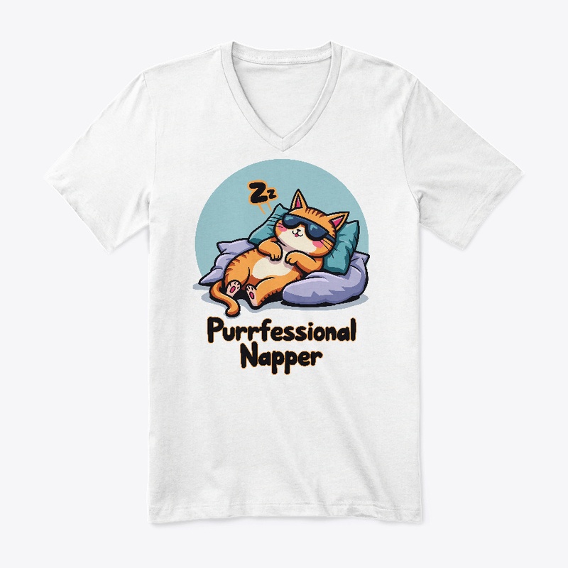 Purrfessional Napper- Funny Cat