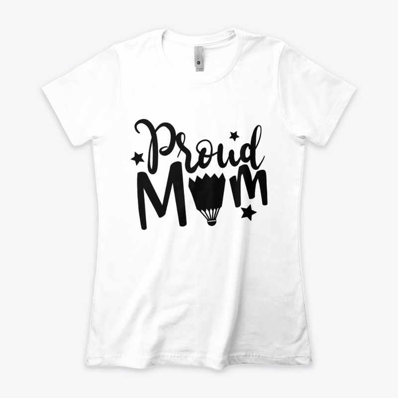 Proud mom badminton funny 