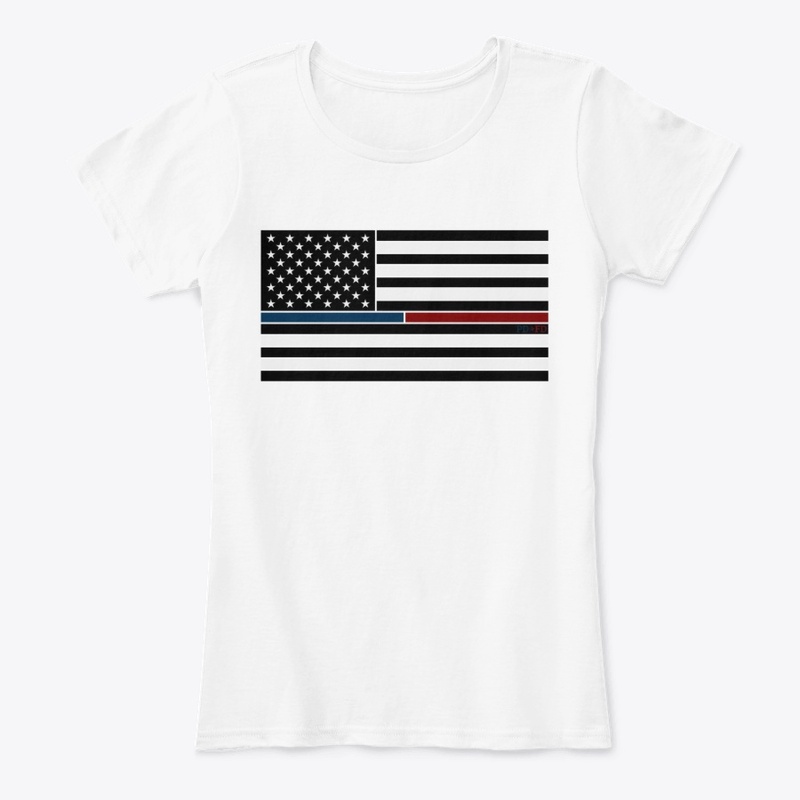 Horizontal Blue and Red Flag