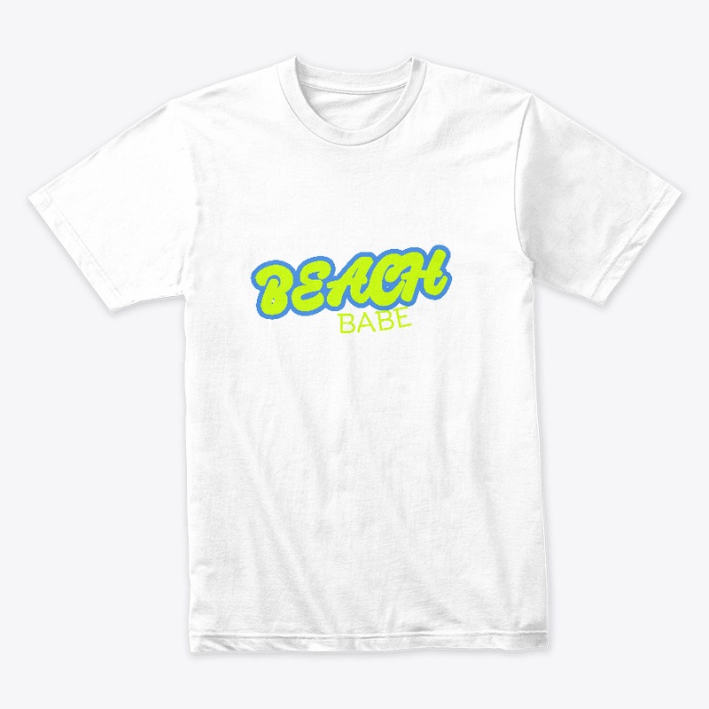Beach Babe Green Letters 