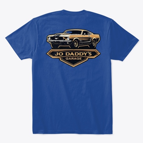 New Logo Design Deep Royal T-Shirt Back