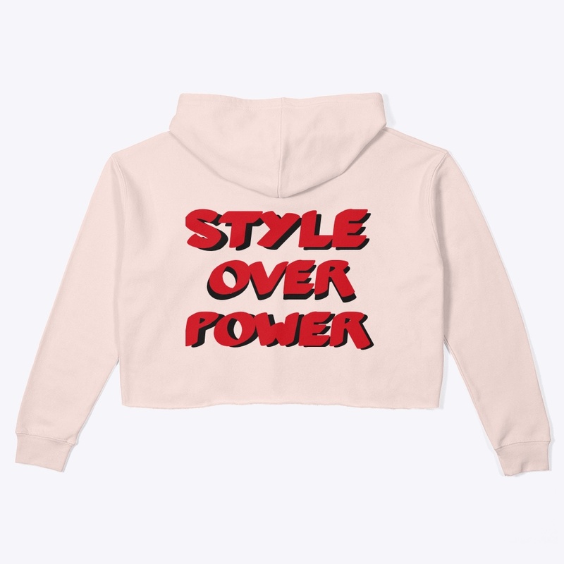Style Over Power Crop Top Hoodie