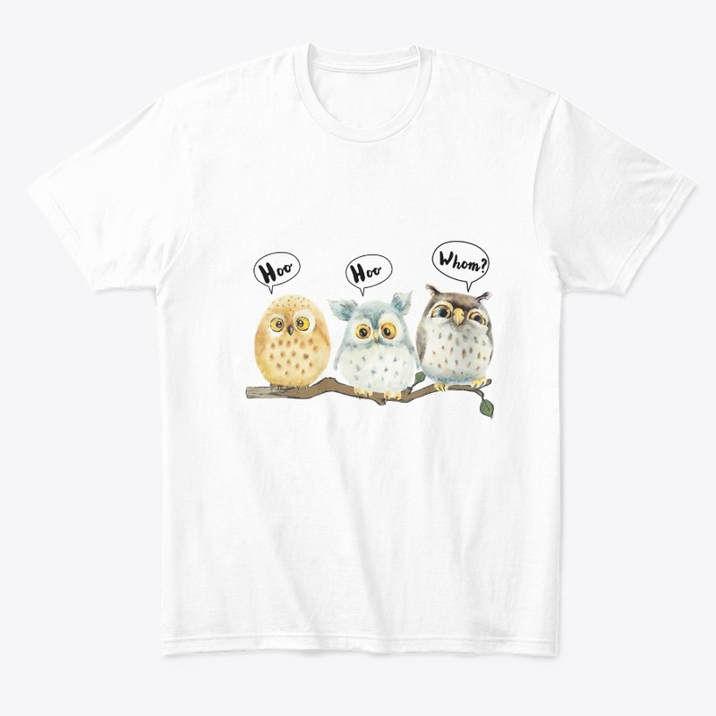 Hoo Hoo Whom Owl. Gift for bird lovers