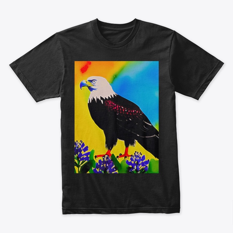 An Eagle And Bluebonnets