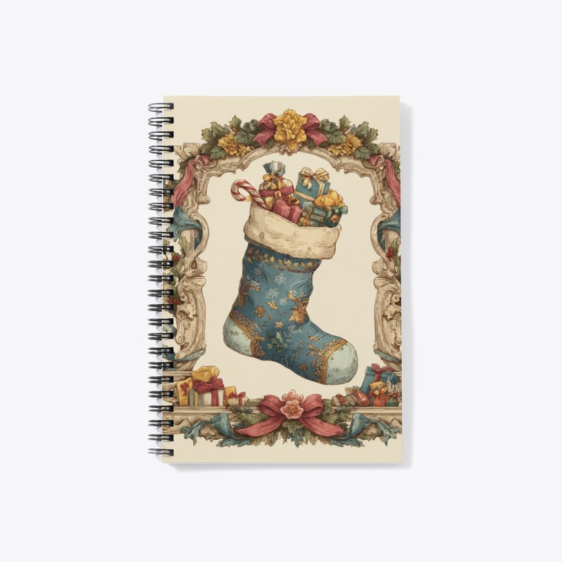 Victorian Christmas Stocking Toys Frame