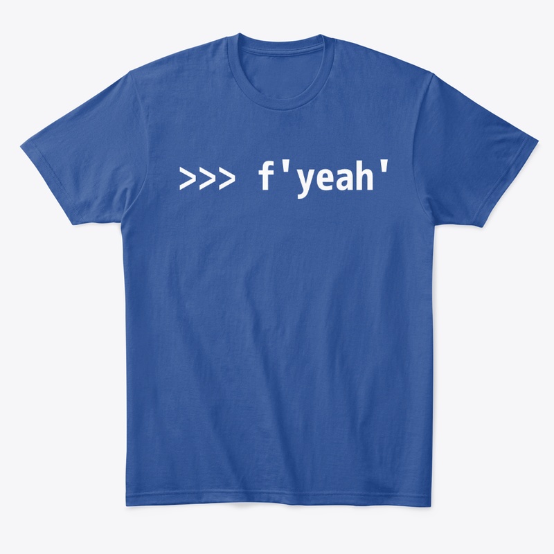 Funny Python Shell Code f'yeah'