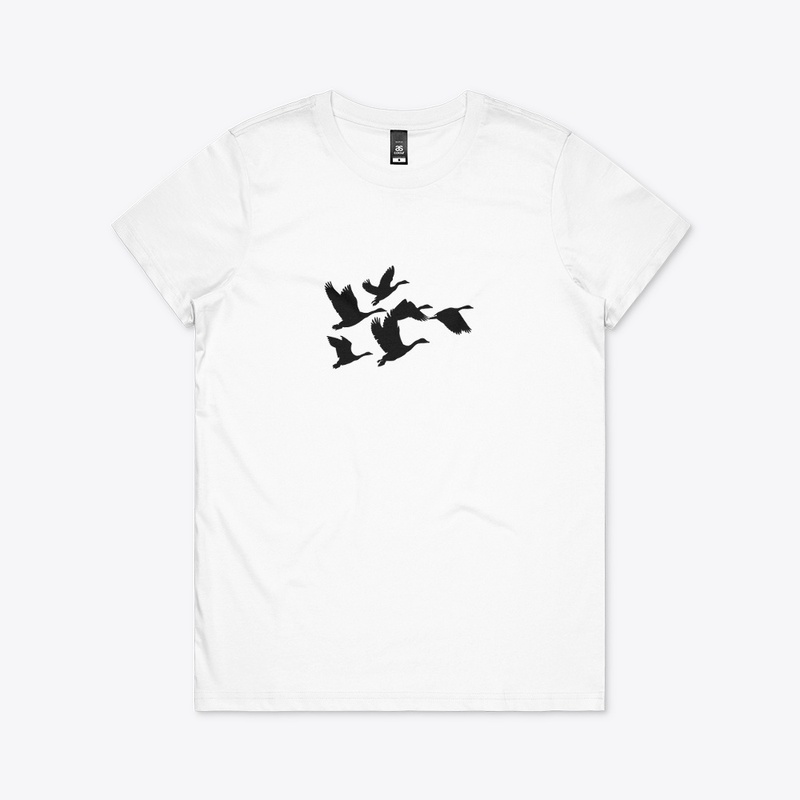 Flying birds tee shirt 