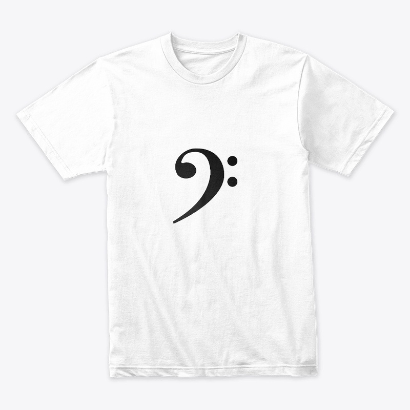 Bass Clef - Black on White
