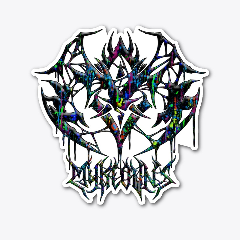 Myke Owns Neon Splatter Logo