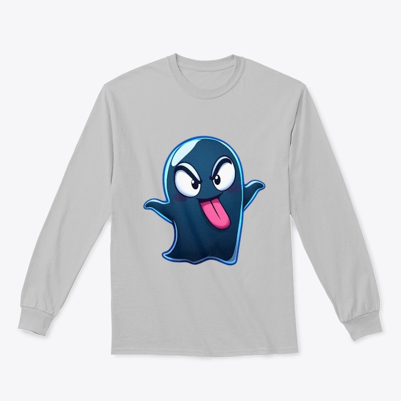 Mischievous Cheeky Cartoon Ghost