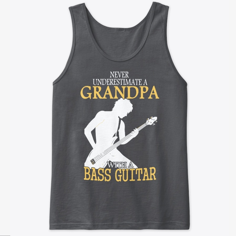 Bass Guitar Grandpa - FRONT