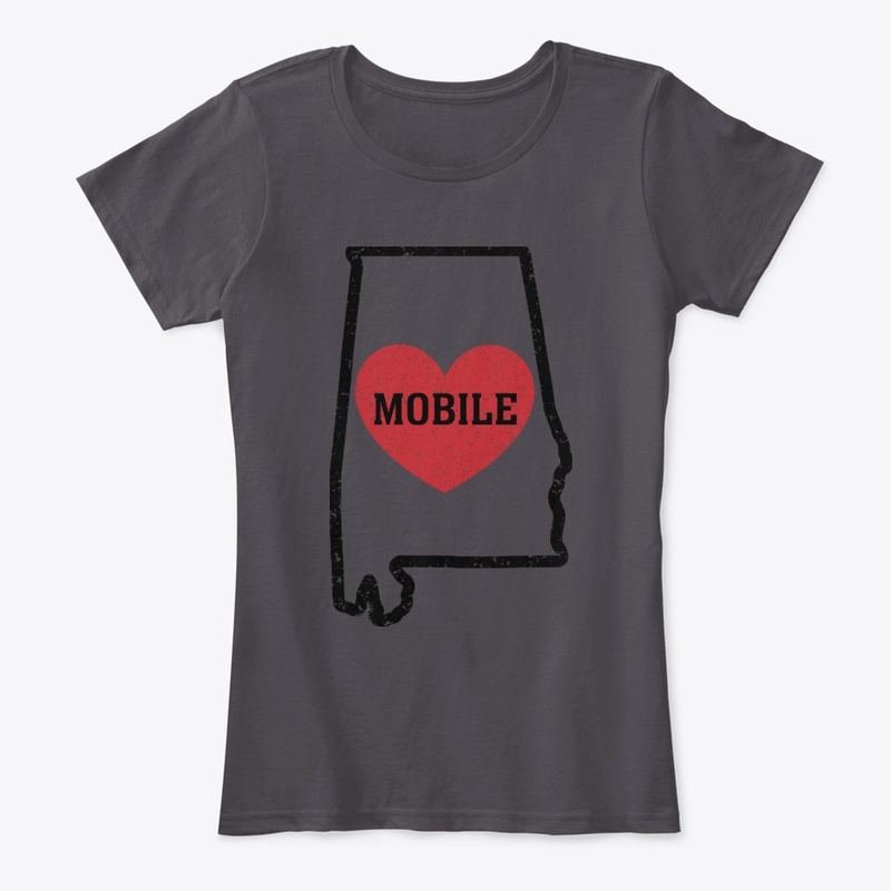 Mobile Alabama Heart Shirt City