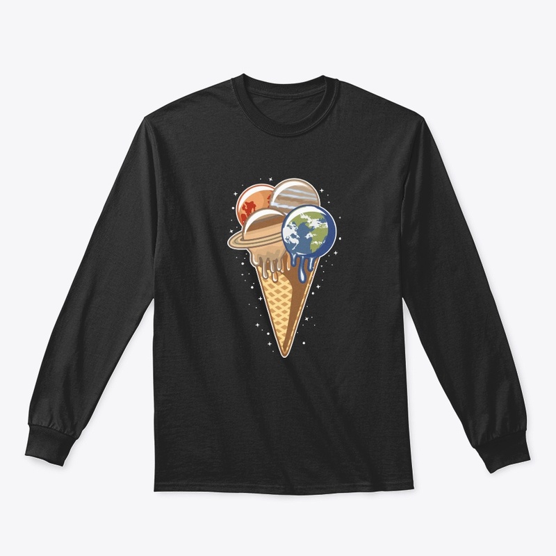 Planet Ice Cream Creative Art Design