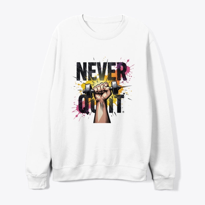 Never Quit – Dynamic Dumbbell T-Shirt