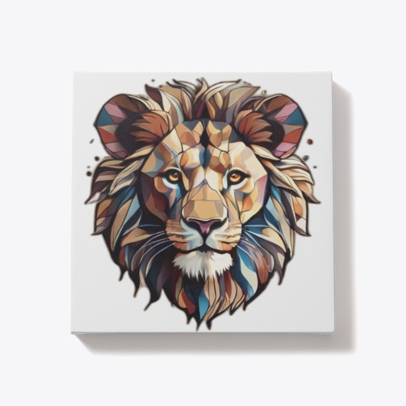 Kaleidoscopic lion illusion t-shirt