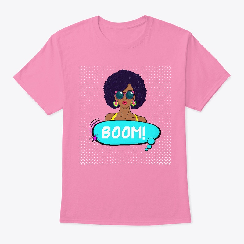 Boom! Afro hair woman