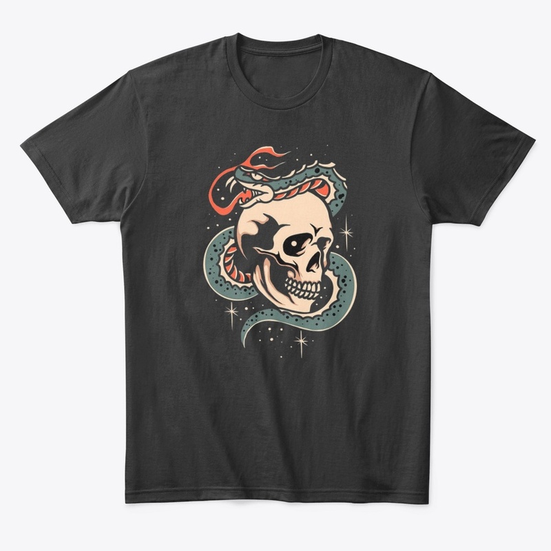 SKELETON AND SNAKE