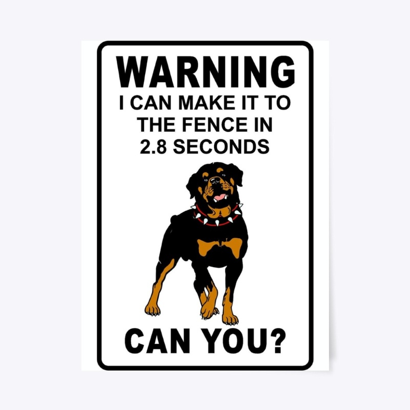 Rottweiler Warning Sign