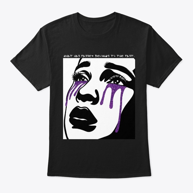 Purple Glitter Crying Tears
