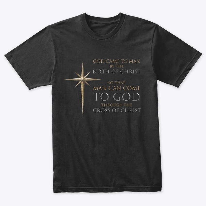 Christmas Christian Star: Birth & Cross