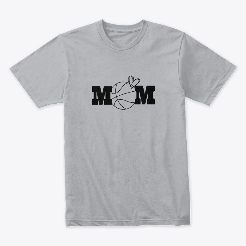 Basketball Mom Heart Graphic 