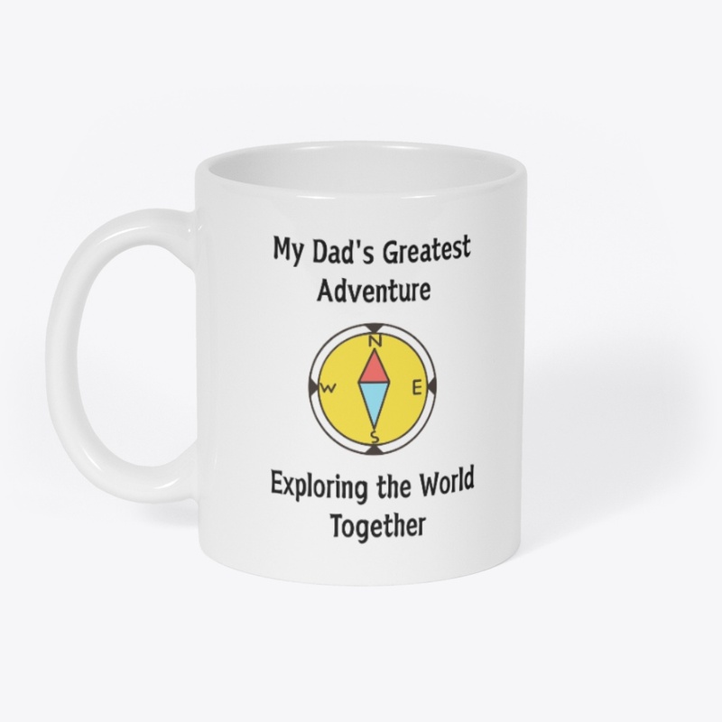 Dad's Adventure Compass Ceramic Mug