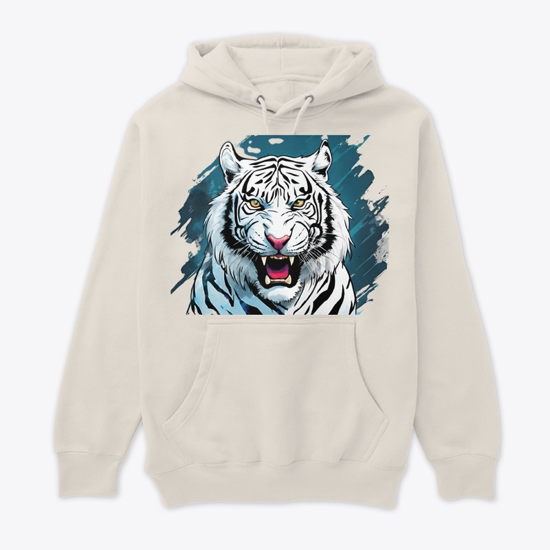 Ethereal Elegance: White Tiger
