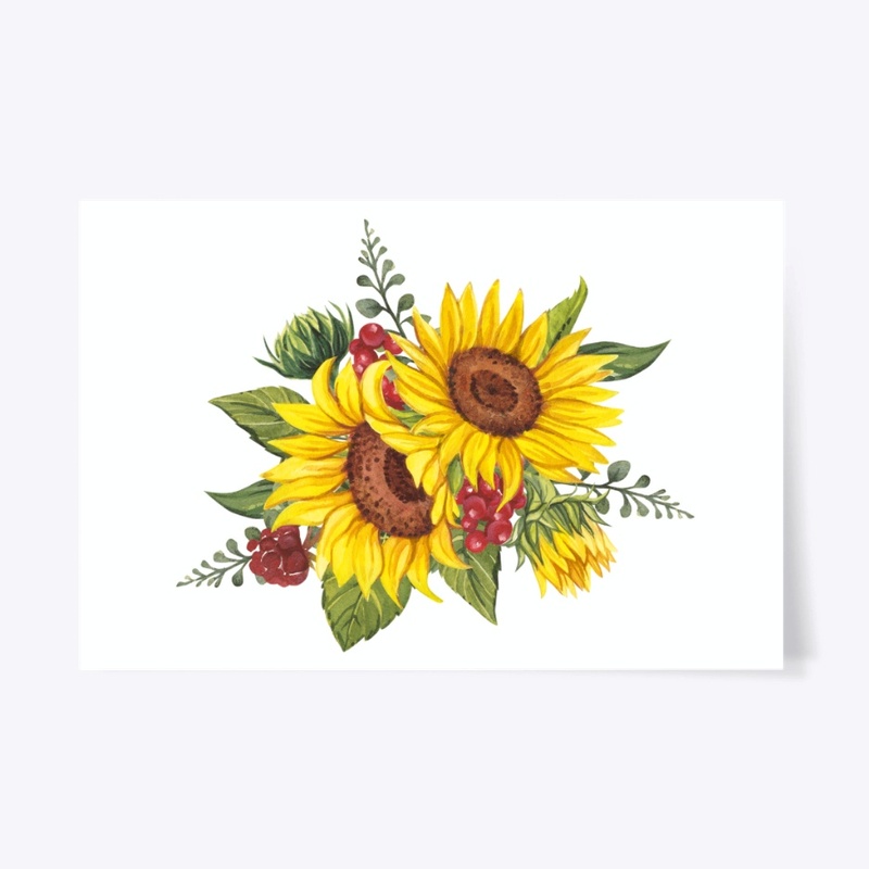 Yellow Sunflower print