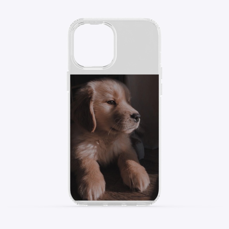 Cute dog clear phone case 