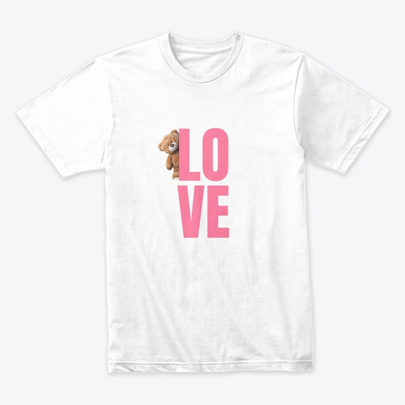 Love with cute bear T-shirt